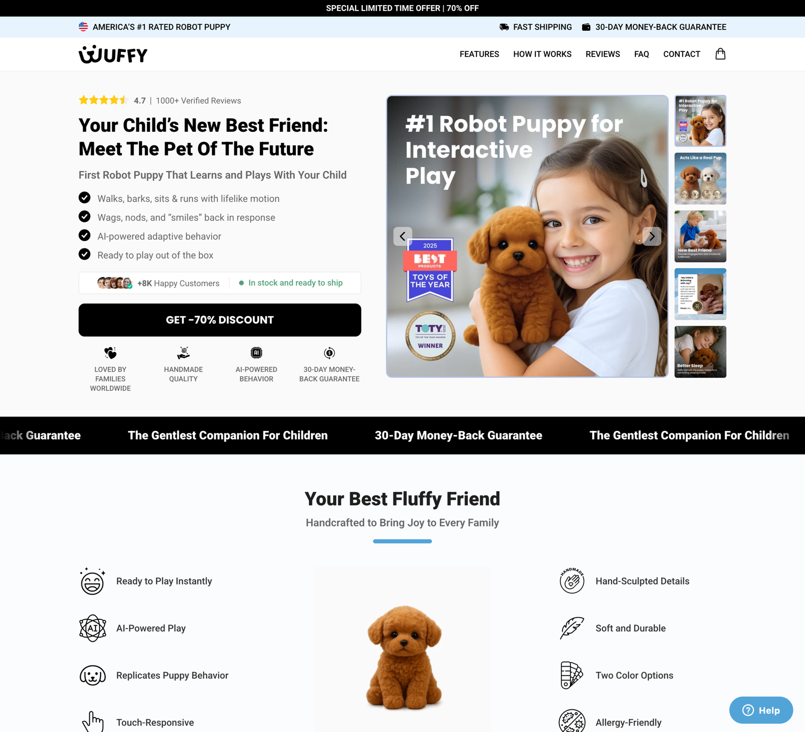 Wuffy Dog Puppy Robot